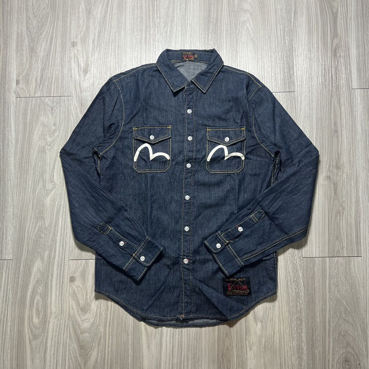 Evisu Evisu Denim Embroidery Logo Longsleeve Size US M / EU 48-50 / 2 - 1 Thumbnail