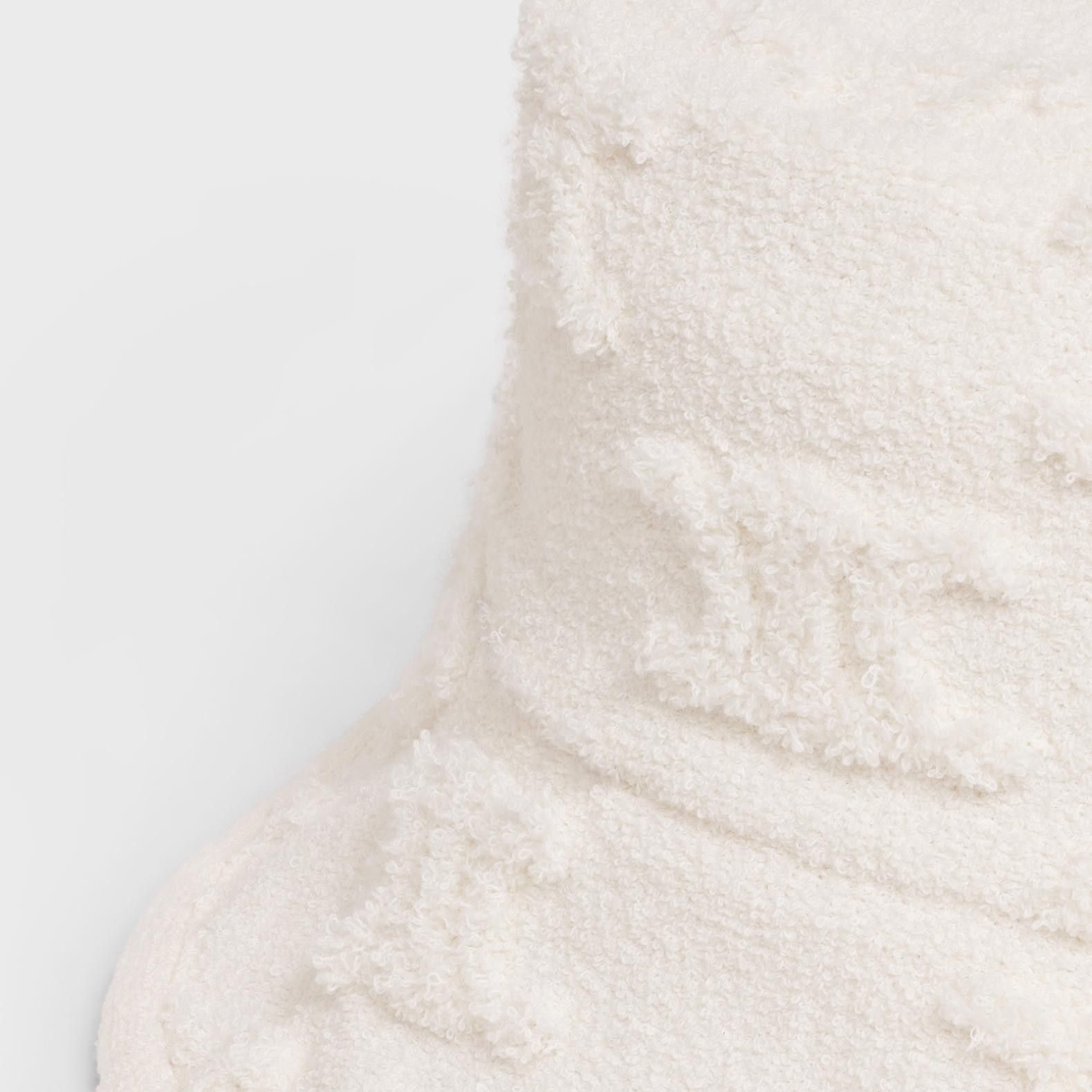 Celine o1bcso1str0824 Size :OS / Bucket Hat Cotton Bouclé Off White Size ONE SIZE - 3 Thumbnail