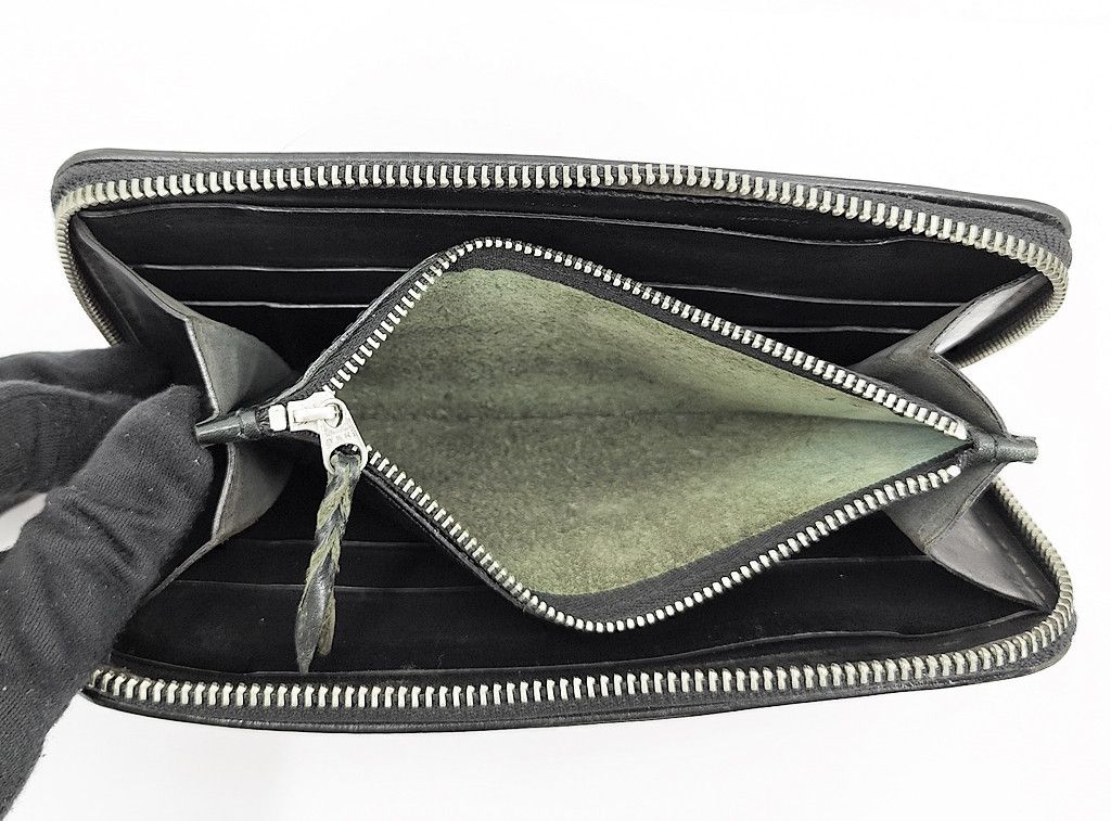 Japanese Brand ONE STAR full leather texture zipper long wallet Size ONE SIZE - 5 Thumbnail