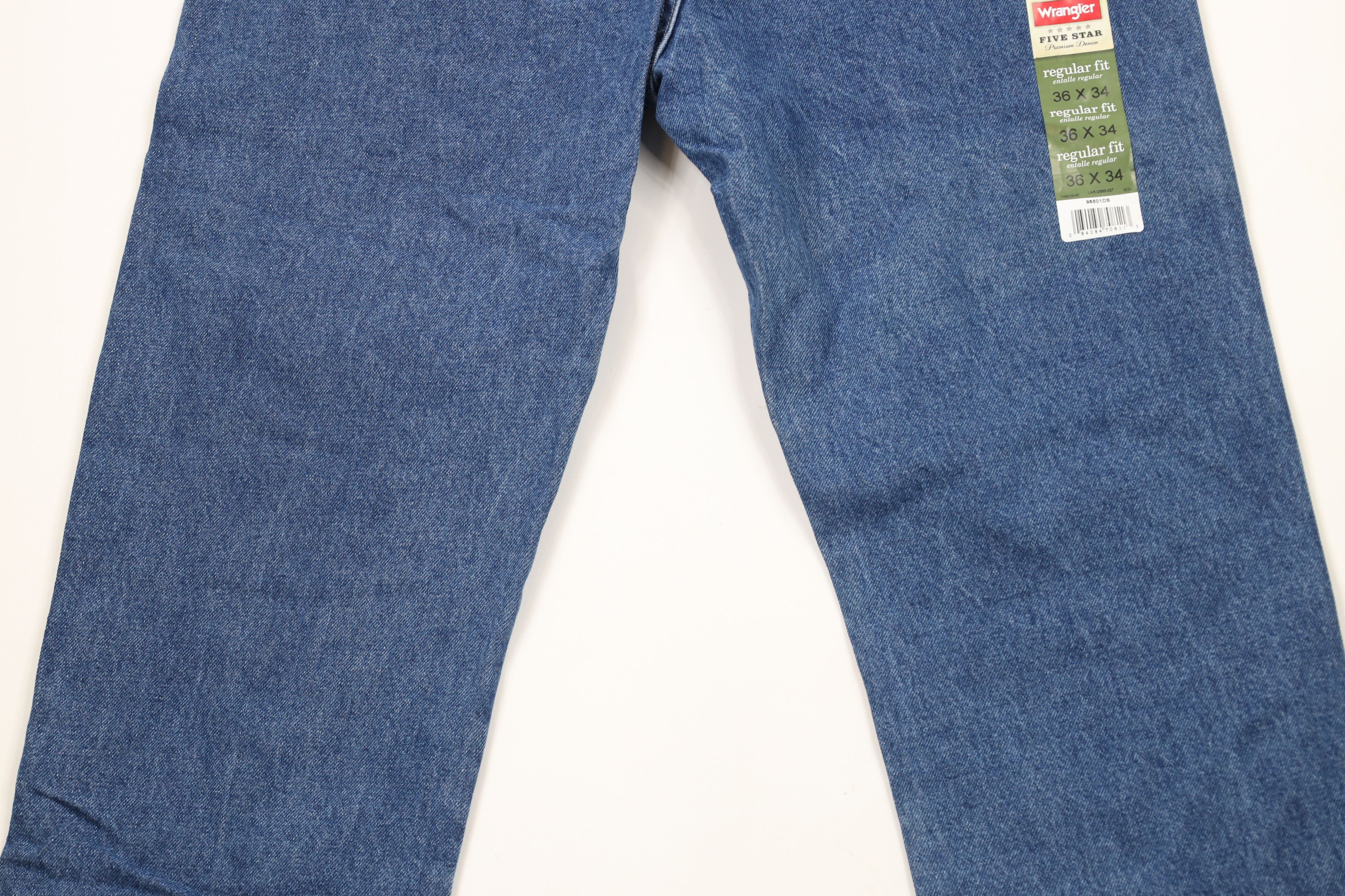 Vintage × Wrangler Deadstock Vintage Y2K Wrangler Leg Denim Jeans Blue Cotton Size US 36 / EU 52 - 10 Thumbnail
