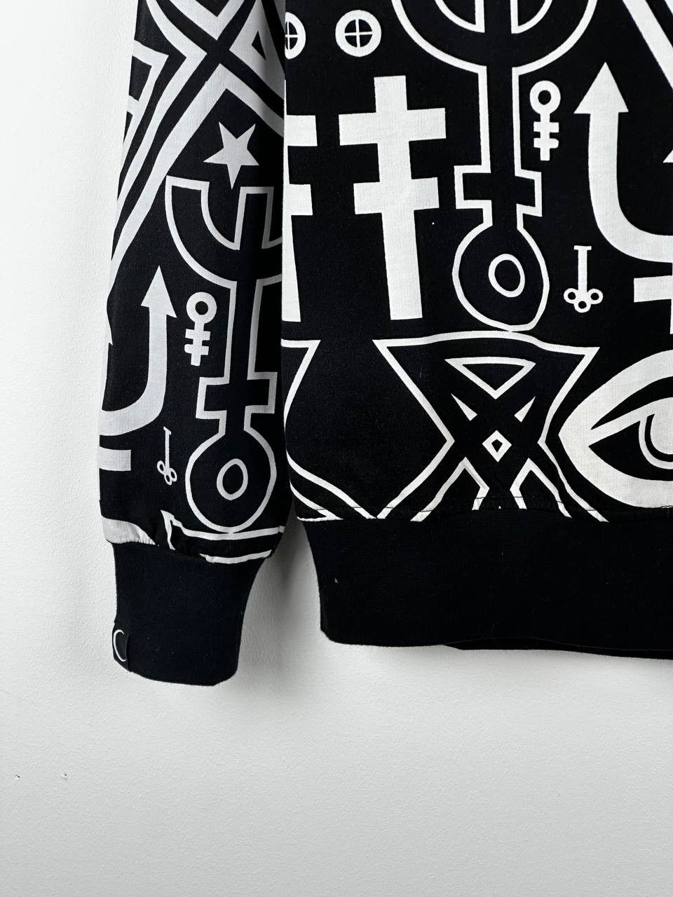 Japanese Brand × Killstar Killstar Satanic Sweatshirt Too Rare To Die Black/White Size US L / EU 52-54 / 3 - 7 Thumbnail