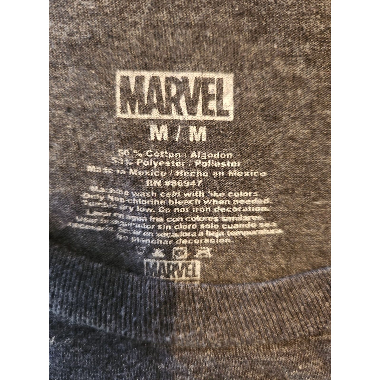 Vintage The Punisher Marvel Big Skull Logo Frank Castle Men's T-Shirt Gray Sz M Size US M / EU 48-50 / 2 - 2 Thumbnail