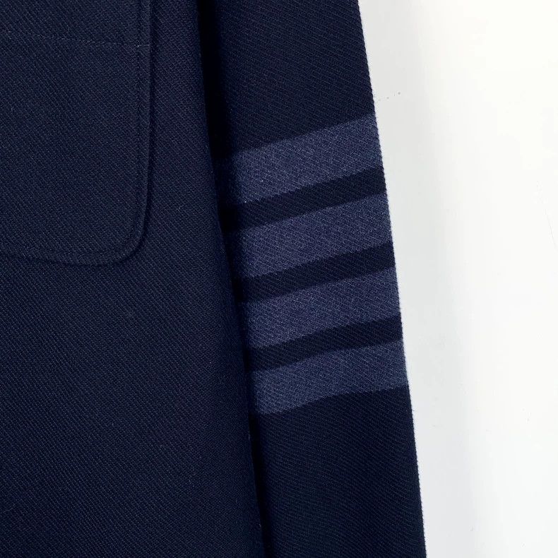 Thom Browne Thom Browne Size 38 Dark blue classic four-bar cotton lape Size US S / EU 44-46 / 1 - 4 Thumbnail