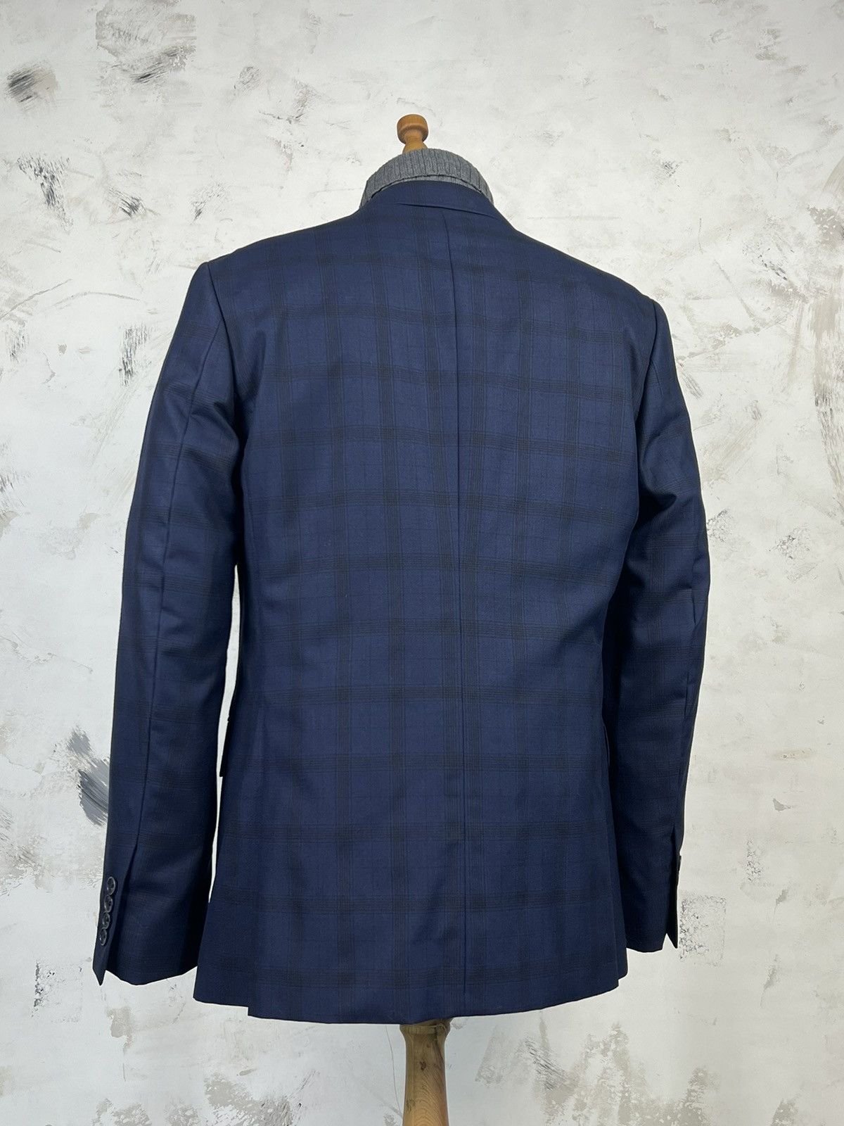 Reiss Reiss Three Piece Check Suit Jacket Vest Trousers Size S - M Size 40R - 7 Thumbnail