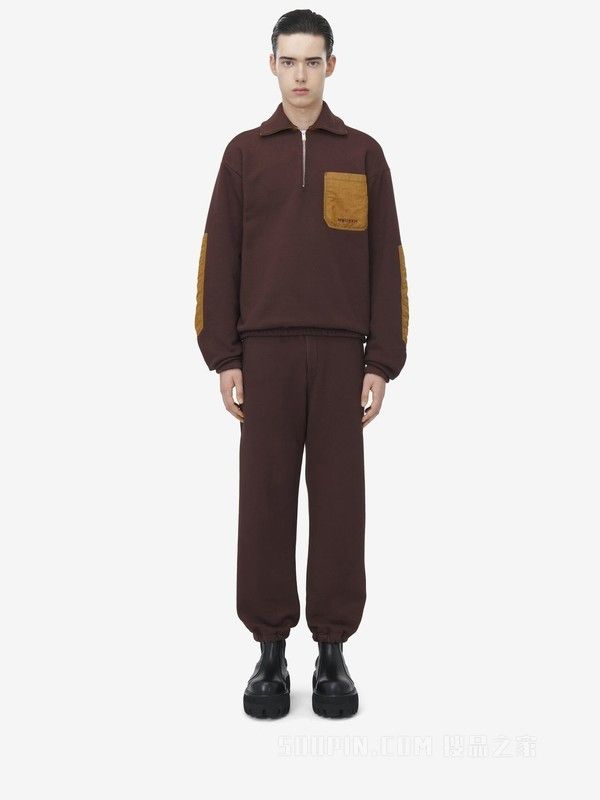 Alexander McQueen o1srvl11e0226 Contrast Pocket Sweatpants & Joggers In Brown Size US 30 / EU 46 - 2 Thumbnail