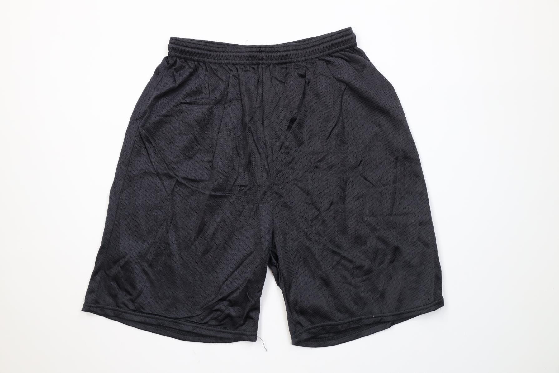 Vintage Vintage 90s Streetwear Mesh Above Knee Shorts Black USA Size US 32 / EU 48 - 1 Thumbnail