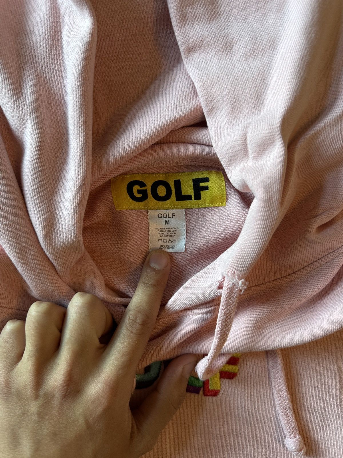 Golf le Fleur Golf wang 3d Rainbow Logo Hoodie - Pink - Size Medium Size US L / EU 52-54 / 3 - 2 Thumbnail