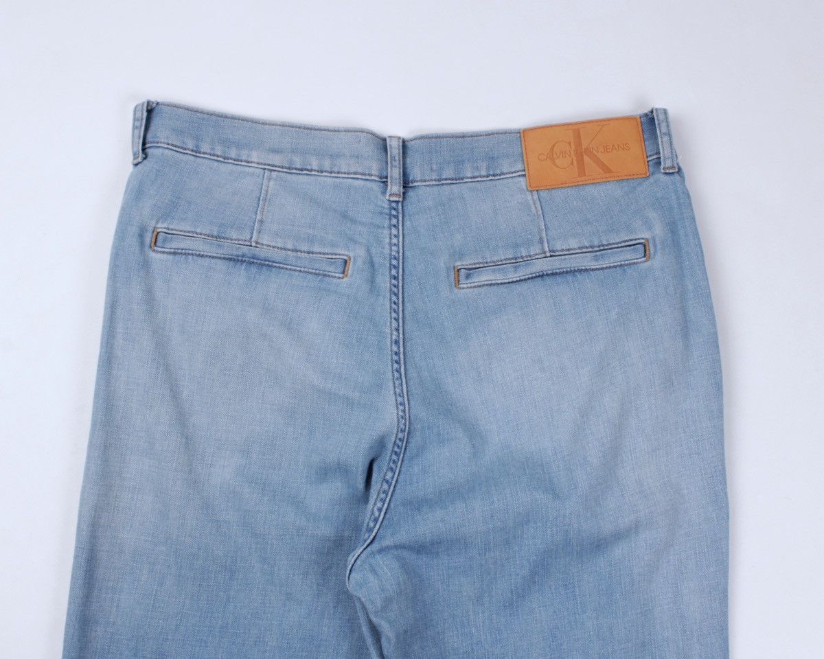 Calvin Klein × Designer Calvin Klein Jeans Light Blue Slim Taper Chino Style Jeans Size US 32 / EU 48 - 17 Thumbnail
