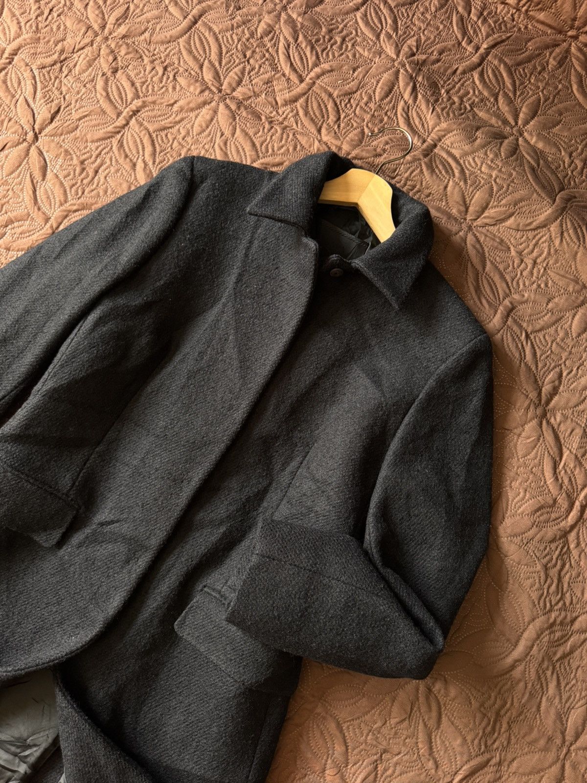 Prada PRADA Vintage Single-Breasted Black Wool Overcoat Size M / US 6-8 / IT 42-44 - 3 Thumbnail