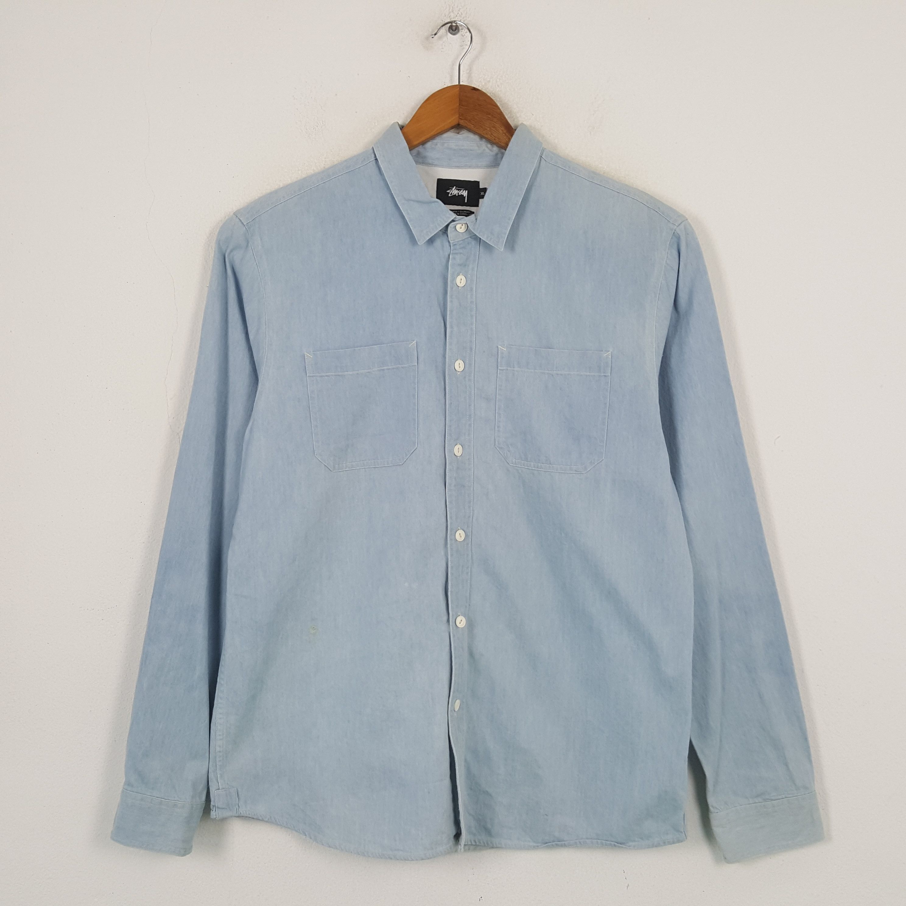 Stussy × Vintage Vintage STUSSY Streetwear Skateboard Shirt C285N36 Size US XL / EU 56 / 4 - 3 Thumbnail