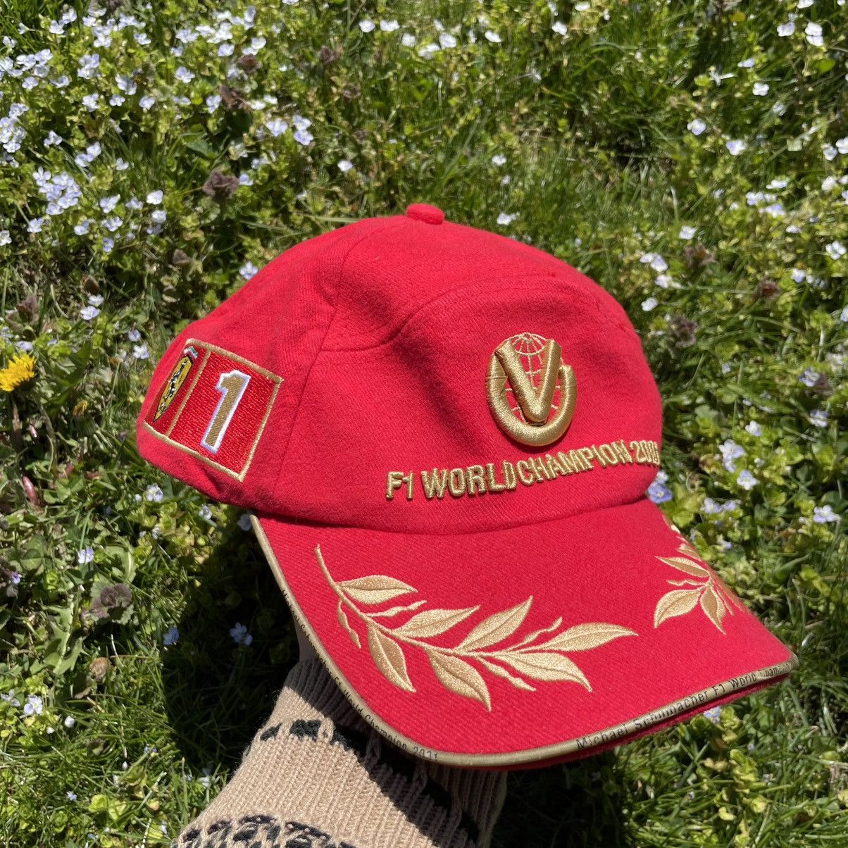 Ferrari Rare Ferrari 2001 World Champion Schumacher Cap Size ONE SIZE - 3 Thumbnail