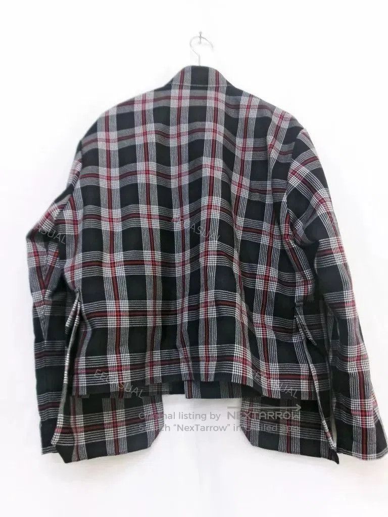 Noir Kei Ninomiya Noir Kei Ninomiya Black Plaid Jacket. Size S / US 4 / IT 40 - 3 Thumbnail