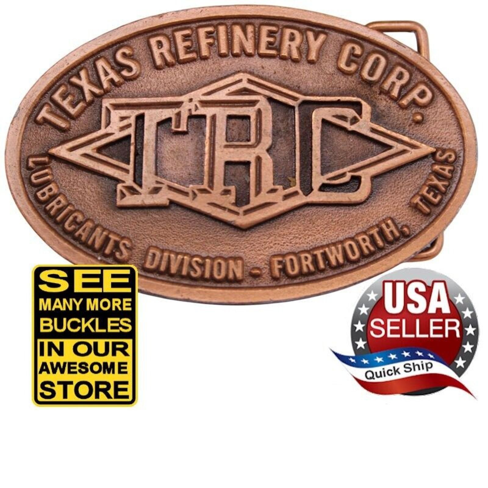 Other Texas Refinery Corp. Belt Buckle •Lubricants Division Size ONE SIZE - 1 Thumbnail