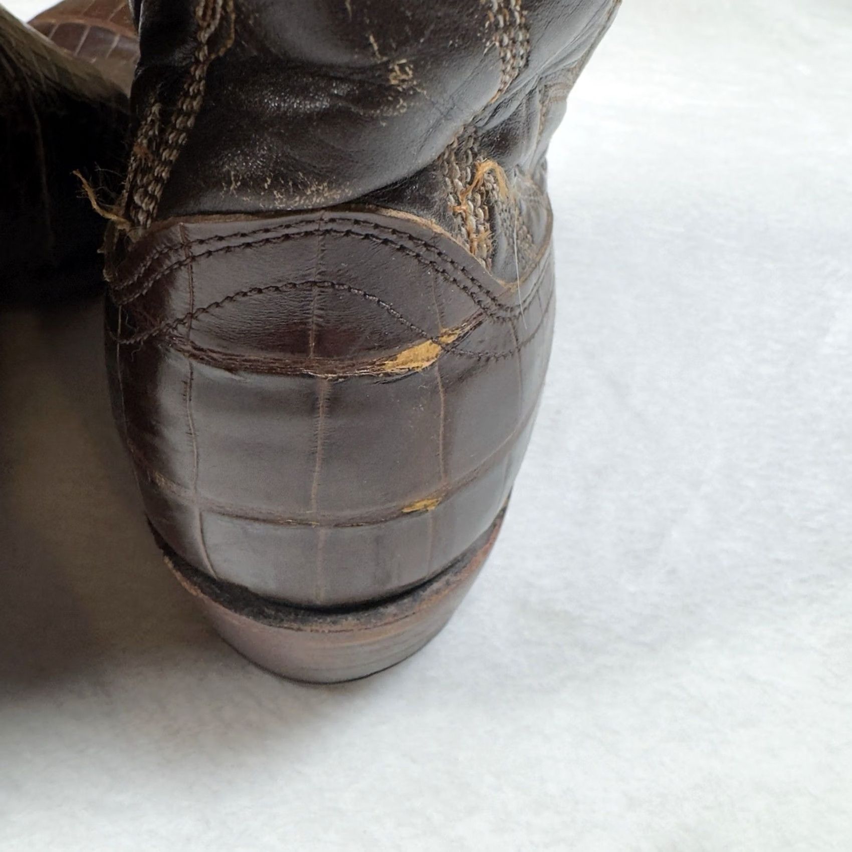 Dan Post Vtg 1989 Dan Post 6864 Genuine Caiman Alligator Cowboy Boots Mens 9.5 D USA Size US 10 / EU 43 - 7 Thumbnail