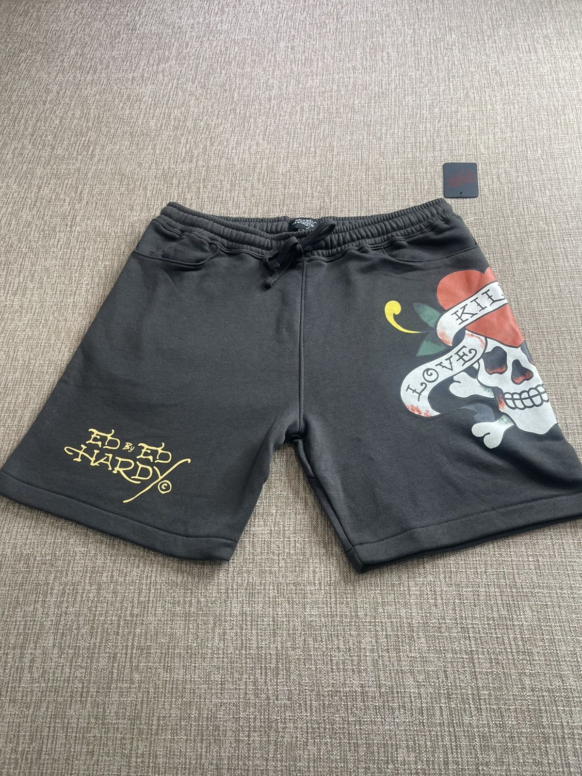 Ed Hardy Ed Hardy Love Kills Slowly Sweat Shorts Size US 36 / EU 52 - 2 Thumbnail