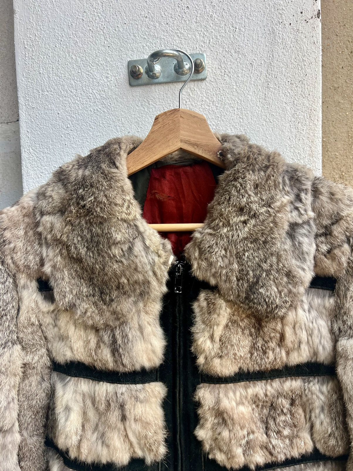 Genuine Leather Vintage Real Leather Fur Jacket Size M / US 6-8 / IT 42-44 - 6 Thumbnail