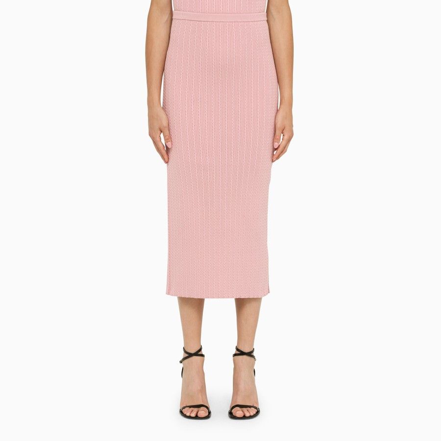 image of Alessandra Rich O1D2Blof0124 Skirt In Pink, Women's (Size 26)