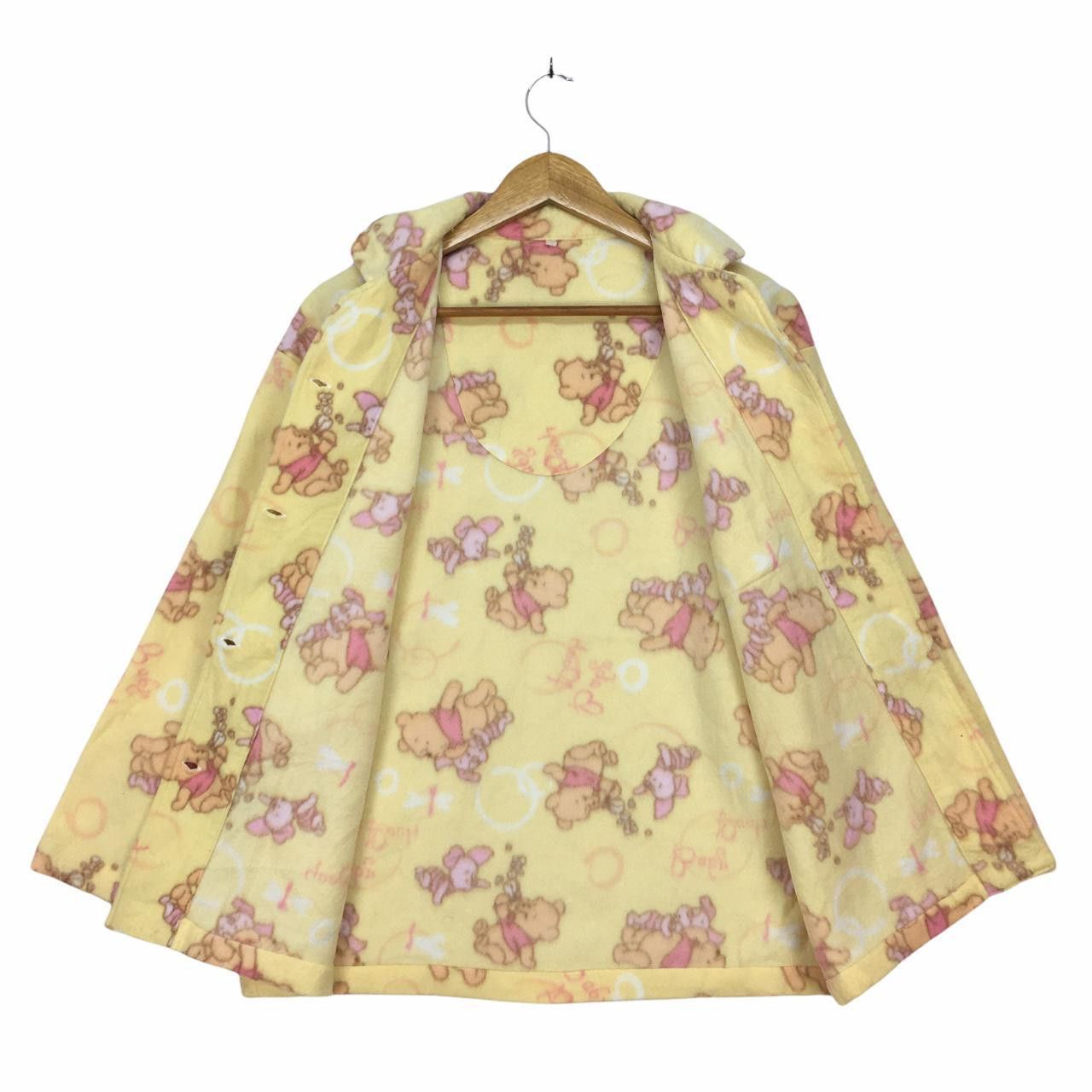 Vintage Vtg DISNEY Baby Pooh Button Up Long Sleeve Fleece Shirt Size M / US 6-8 / IT 42-44 - 2 Thumbnail