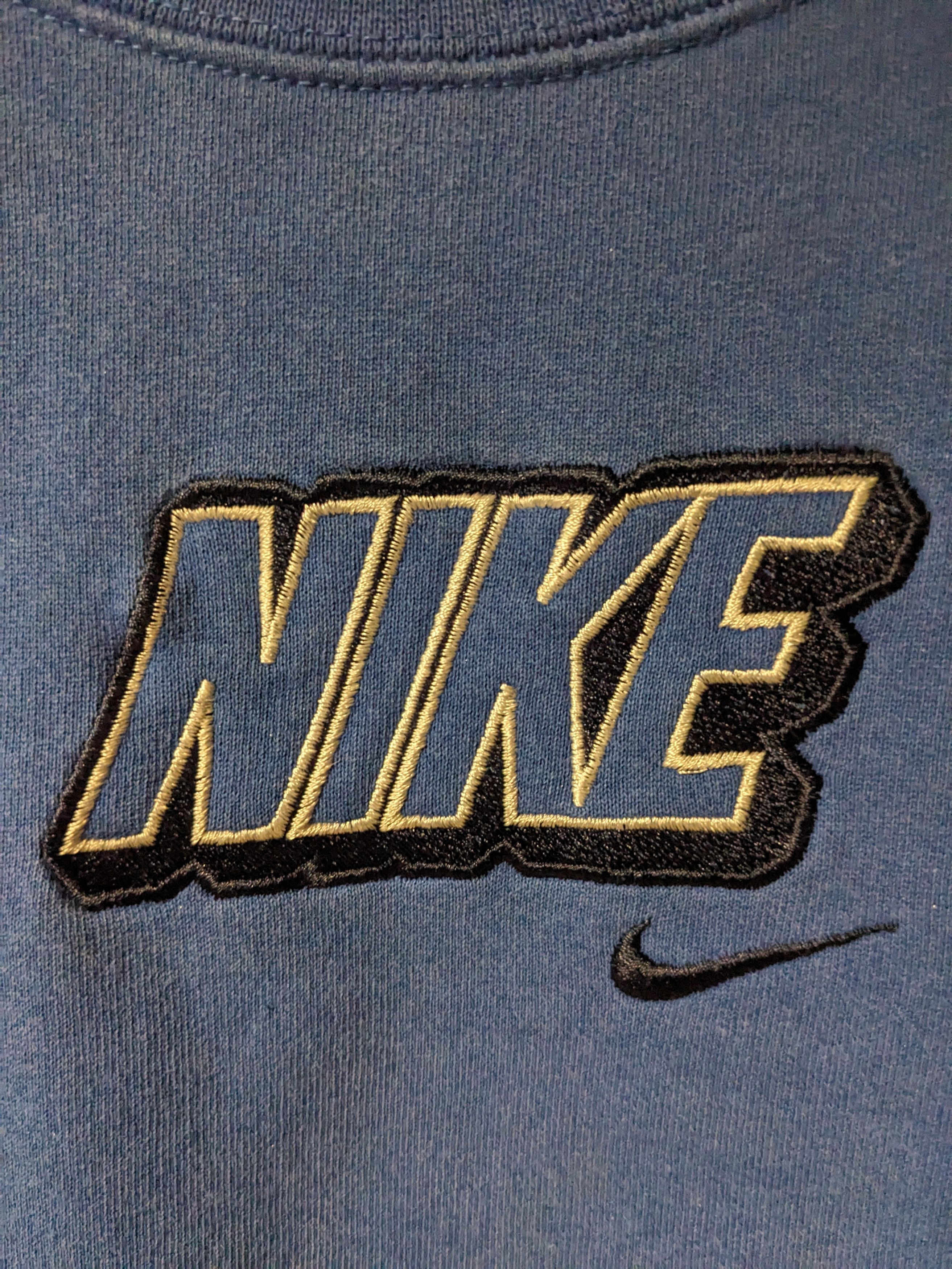 Nike × Vintage Vintage Y2K Nike Spell Out Mini Swoosh 8 Months Sweatshirt Size US M / EU 48-50 / 2 - 2 Thumbnail
