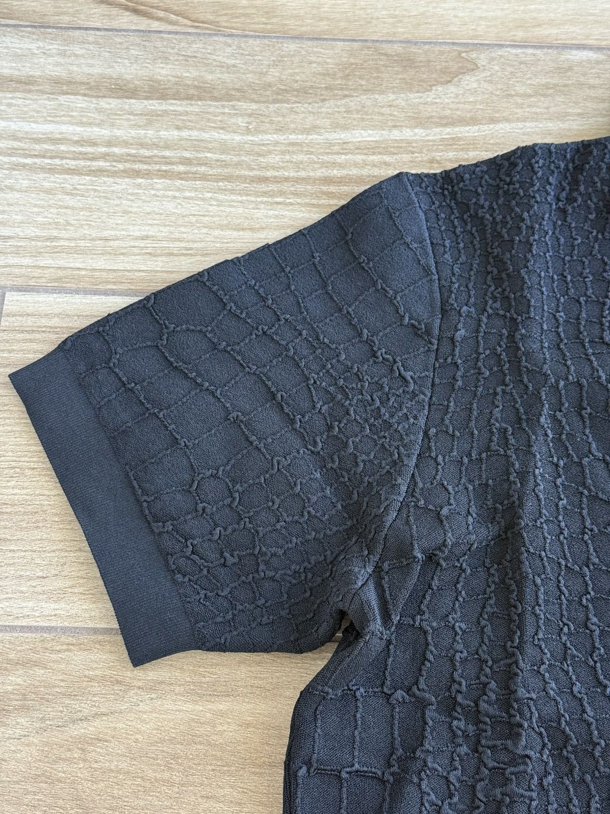 Jacquemus Jacquemus Le Polo Croco Black Size US XL / EU 56 / 4 - 4 Thumbnail