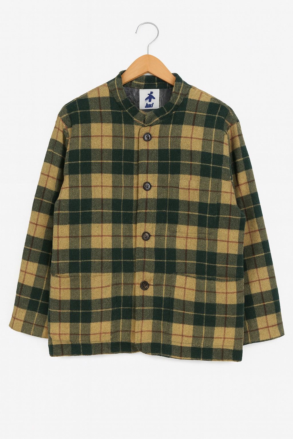 Hai Sporting Gear Vintage HAI by Issey Miyake Plaid Wool-Blend Jacket Size US M / EU 48-50 / 2 - 1 Thumbnail