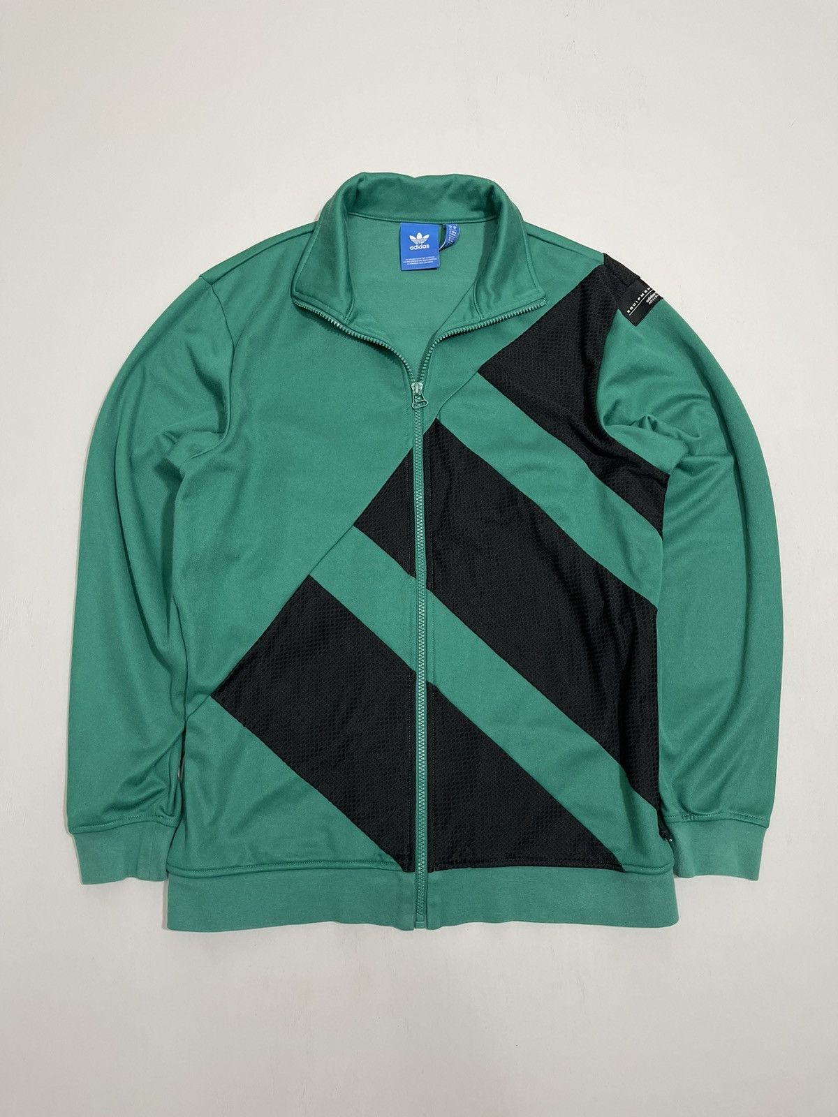 Adidas Adidas Equipment Big Logo Zip Sweatshirt Jacket Gorpcore Size US M / EU 48-50 / 2 - 1 Thumbnail
