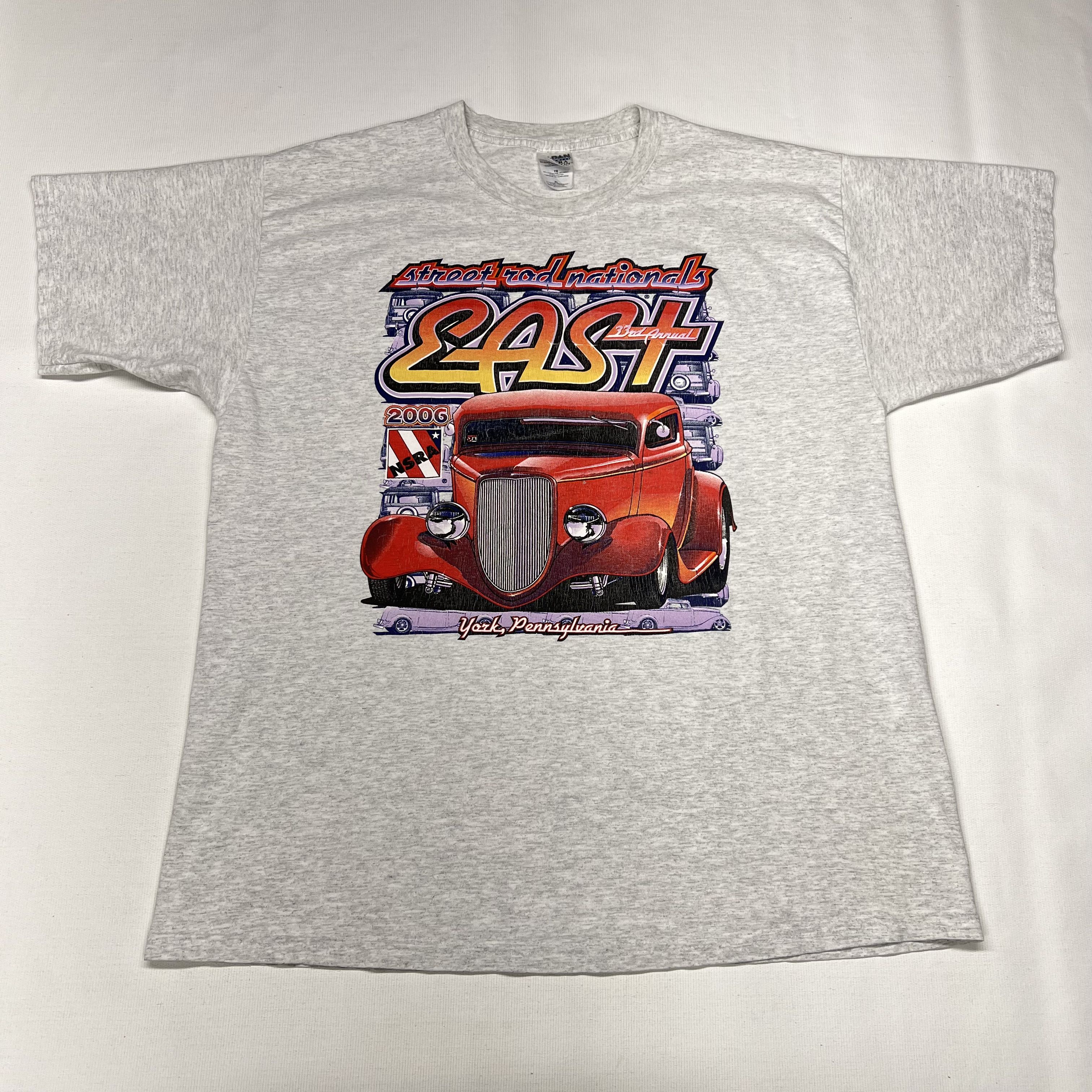 Gildan × Vintage Street Rod Tee Shirt Grey Car Classic NSRA Auto Graphic Y2K Size US XL / EU 56 / 4 - 2 Thumbnail