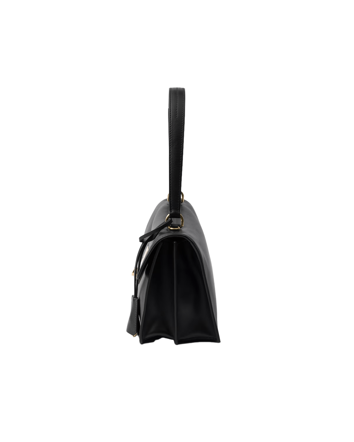 Prada PRADA Medium Black Leather Shoulder Bag New & Authentic Size ONE SIZE - 4 Thumbnail