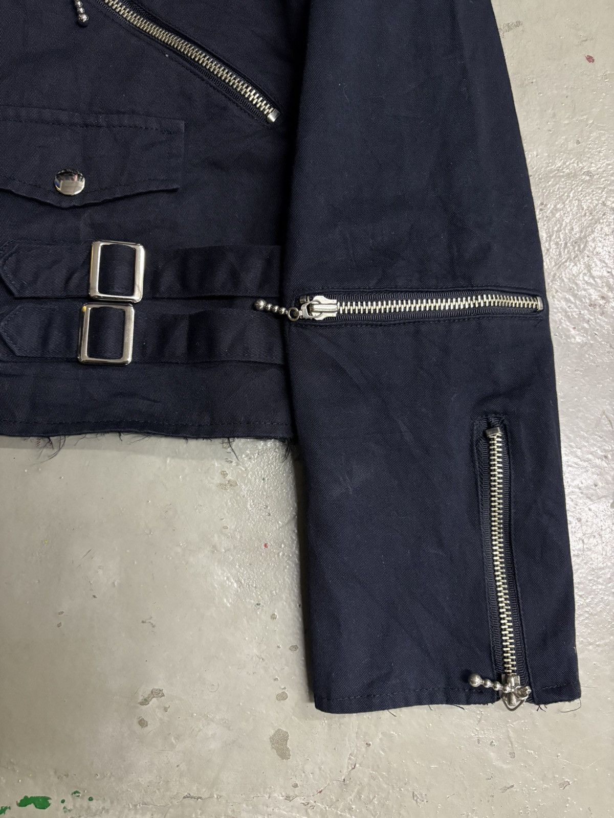 Attachment Hybrid Ramones Double Collar Breasted Biker Zipper Jacket Size US S / EU 44-46 / 1 - 8 Thumbnail