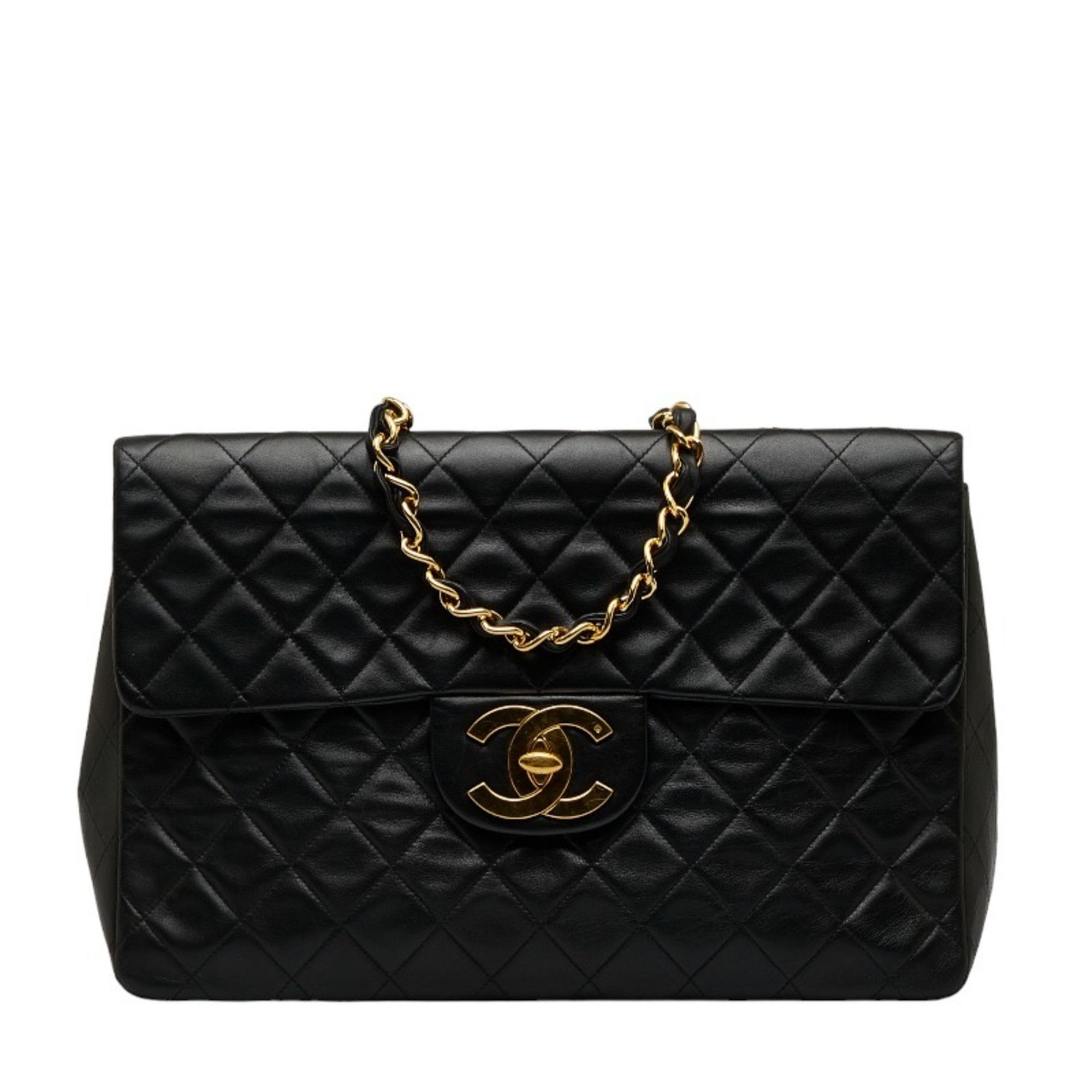 image of Chanel Matelassé Shoulder in Black, Women's