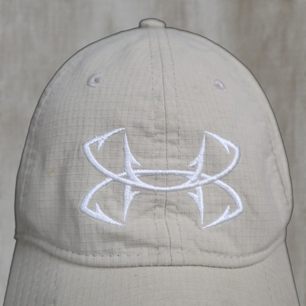 Under Armour Under Armour Golf Hat Mens Adjustable Gray Cap Adult Strapback Adjustable Hat Size ONE SIZE - 1 Thumbnail