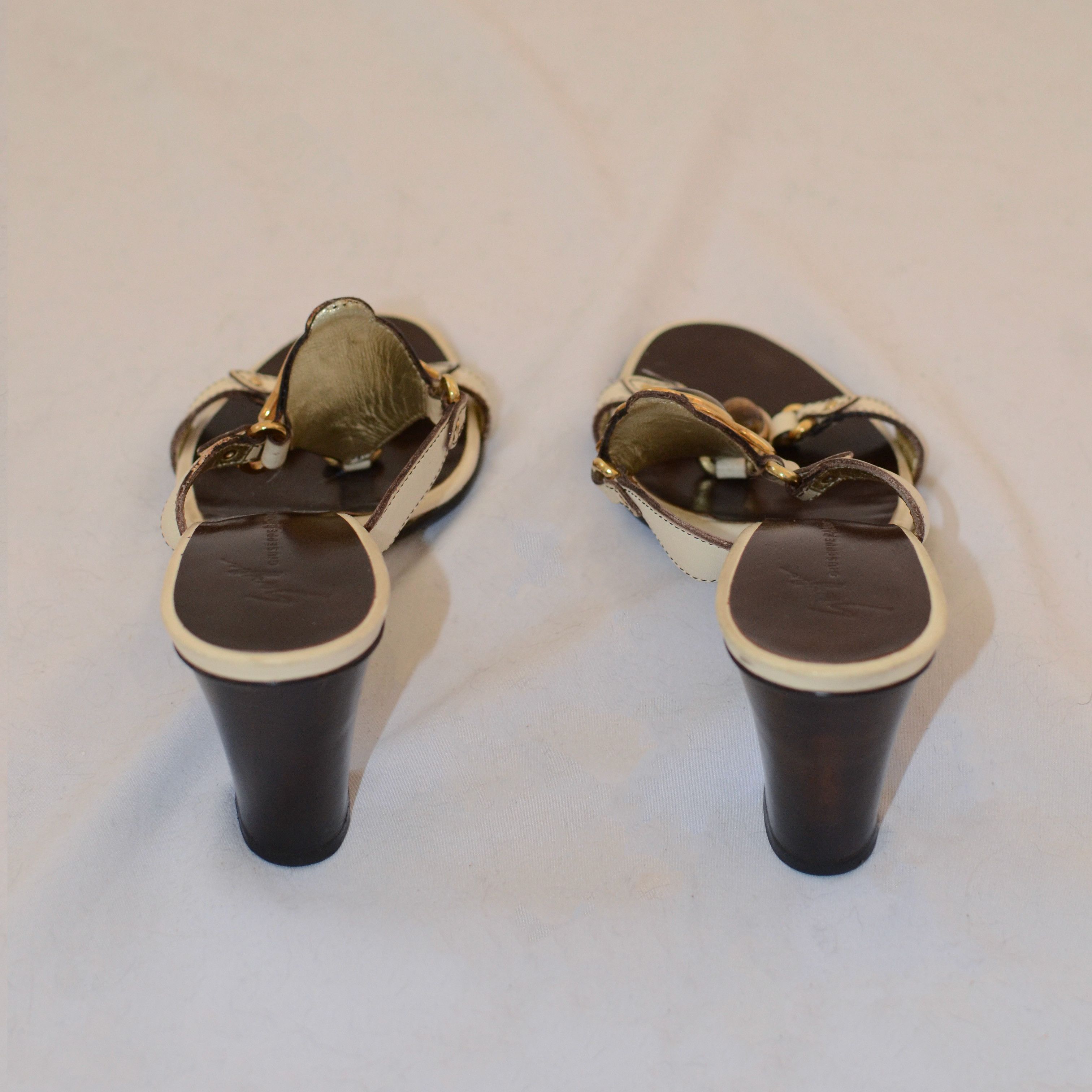 Giuseppe Zanotti GIUSEPPE ZANOTTI GEM LEATHER HEELS Size US 6.5 / IT 36.5 - 6 Thumbnail