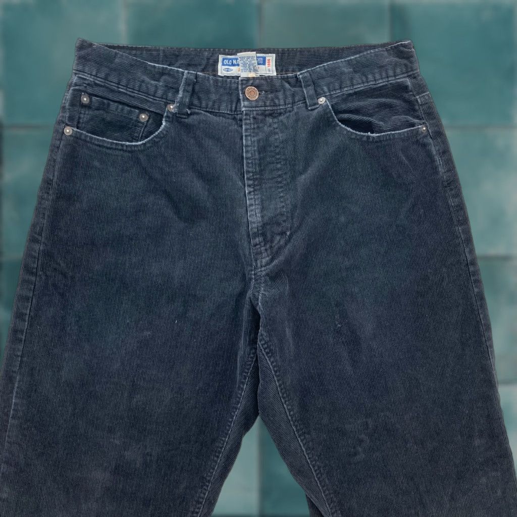 Old Navy Old Navy Corduroy Pant Mens 33x32 Black 5-Pocket Vintage Y2K Read Size US 33 - 1 Thumbnail