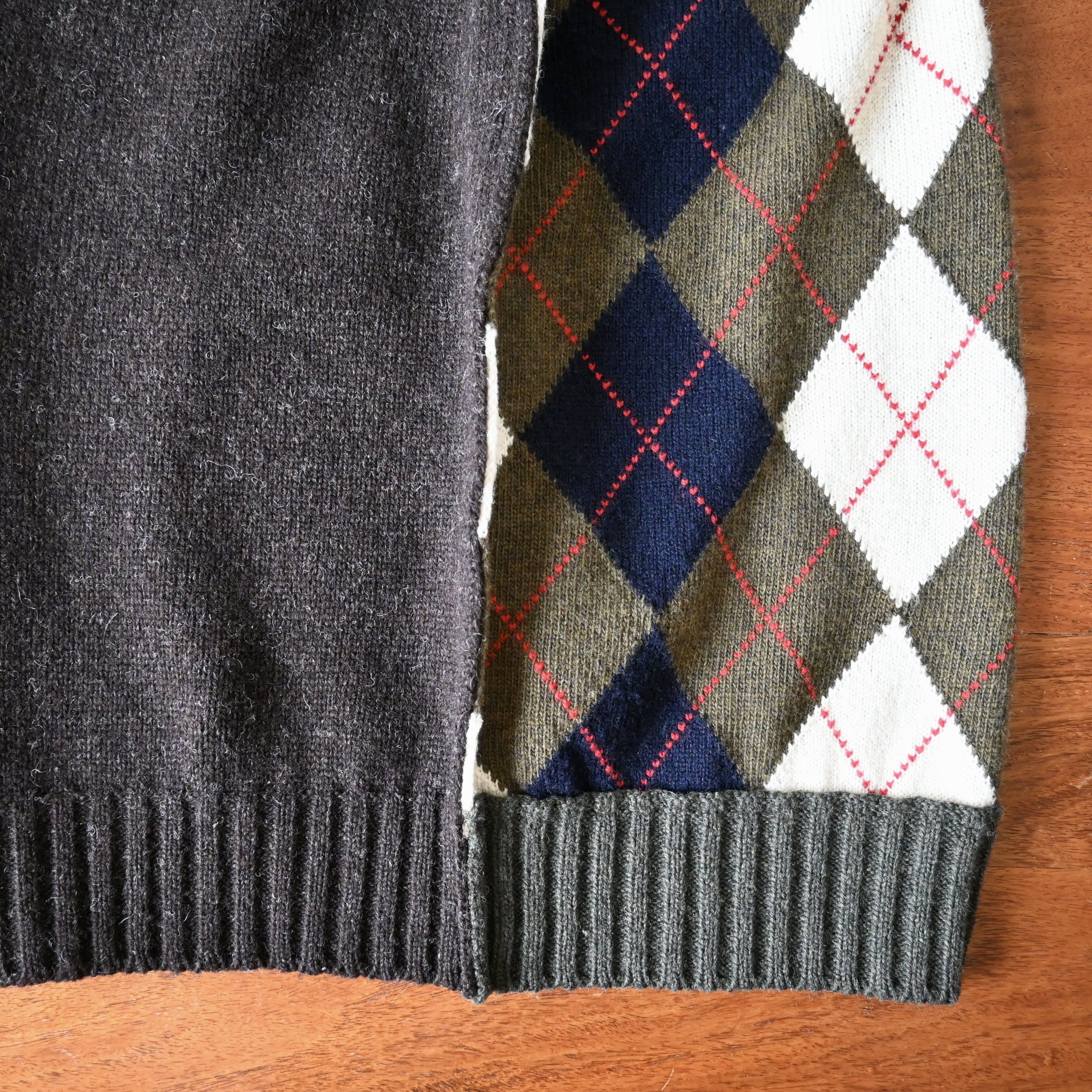 Comme des Garcons Homme AD2007 Comme des Garcons Homme wool docking knit vest Size US M / EU 48-50 / 2 - 10 Thumbnail