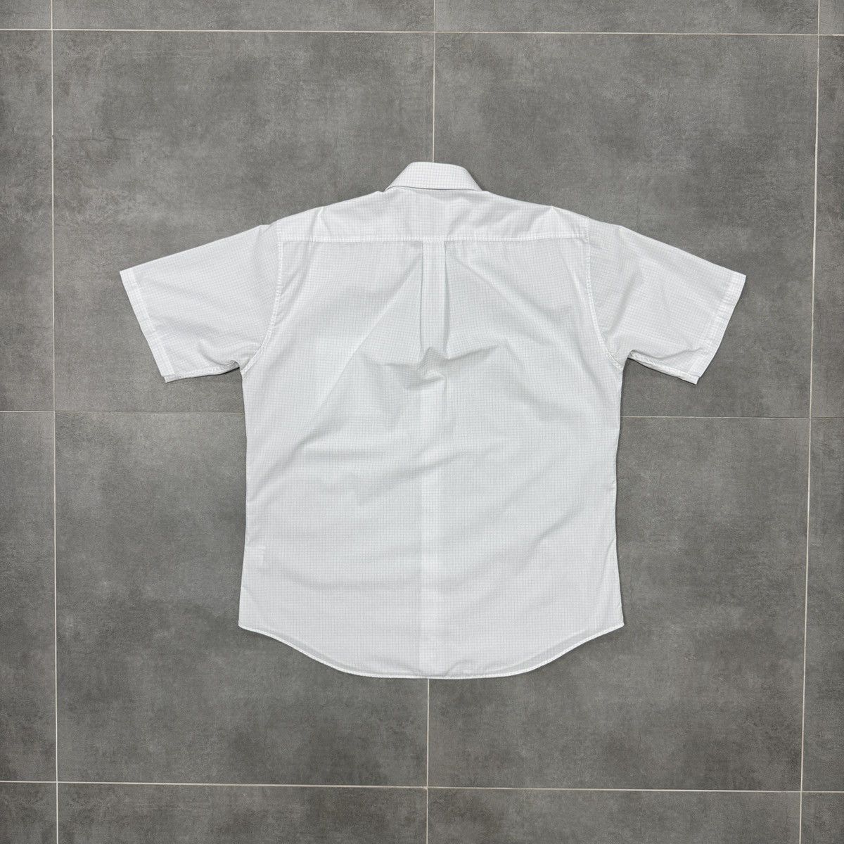 Yves Saint Laurent Yves Saint Laurent Short Sleeve Button Shirt White Checked Size US L / EU 52-54 / 3 - 17 Thumbnail
