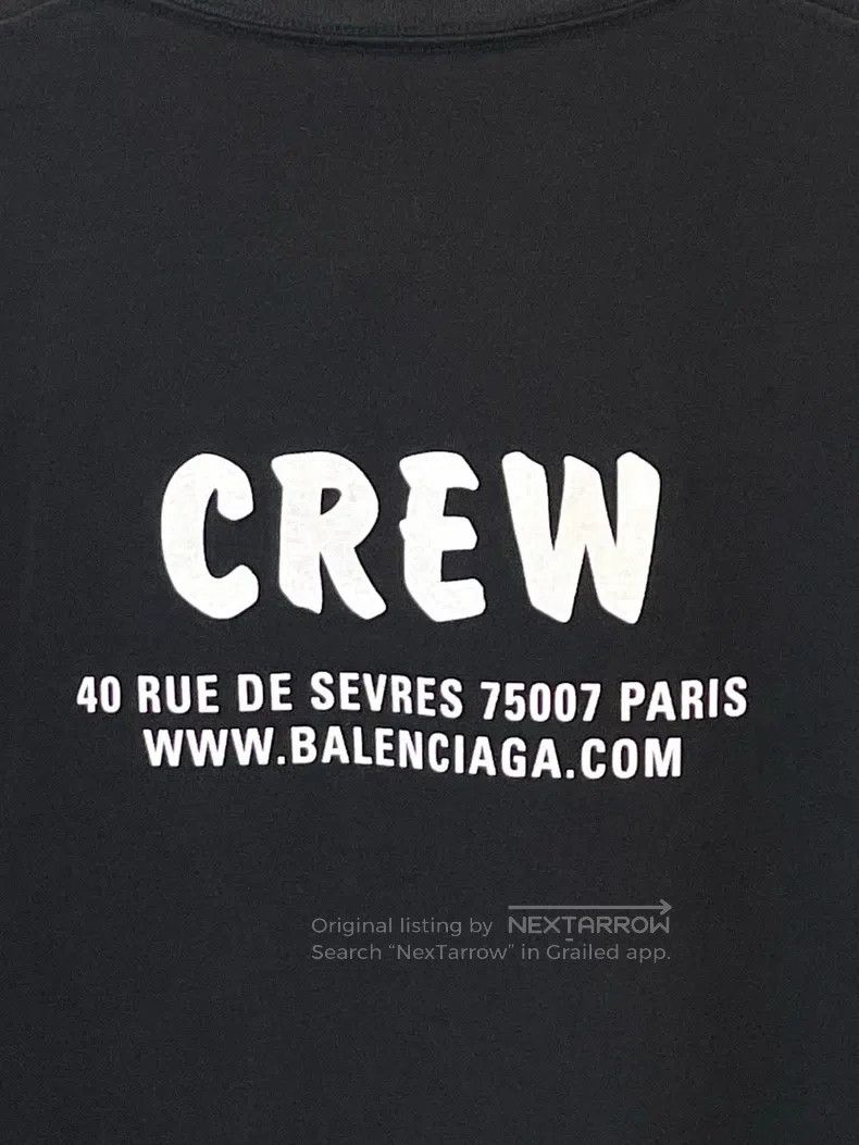 Balenciaga Balenciaga Crew alphabet print loose fit drop shoulder sho Size US S / EU 44-46 / 1 - 3 Thumbnail