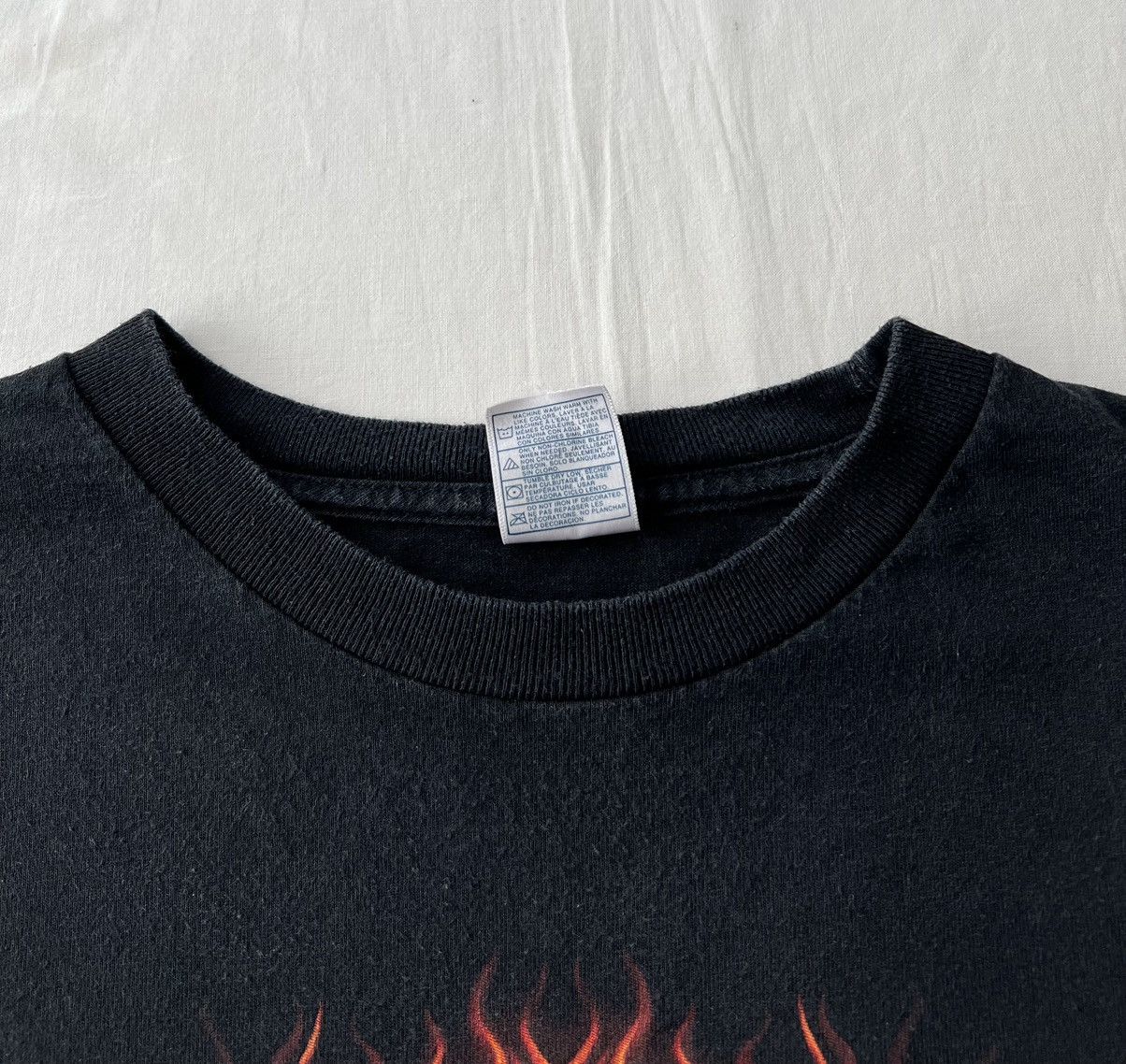 Vintage Vintage 2006 Flaming Skull Fire Ghost Rider AAA Long Sleeve Size US XXL / EU 58 / 5 - 16 Thumbnail