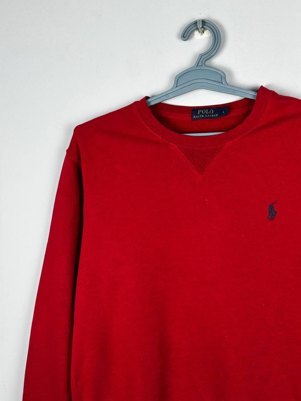 Polo Ralph Lauren Vintage Polo Ralph Lauren Red Sweatshirt Size US L / EU 52-54 / 3 - 1 Thumbnail