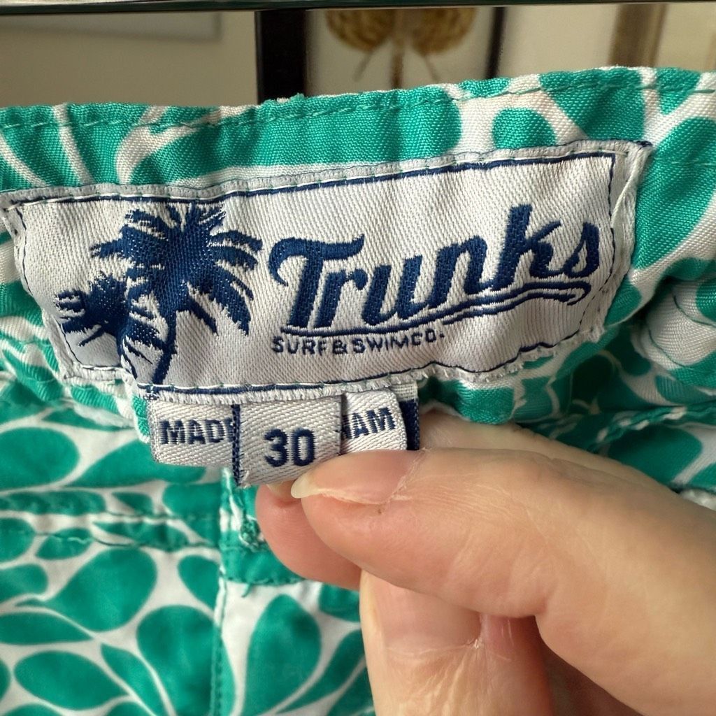 Other Trunks Surf & Swim Mens Swim Trunks Board Shorts Green $54 S Size US 30 / EU 46 - 6 Thumbnail