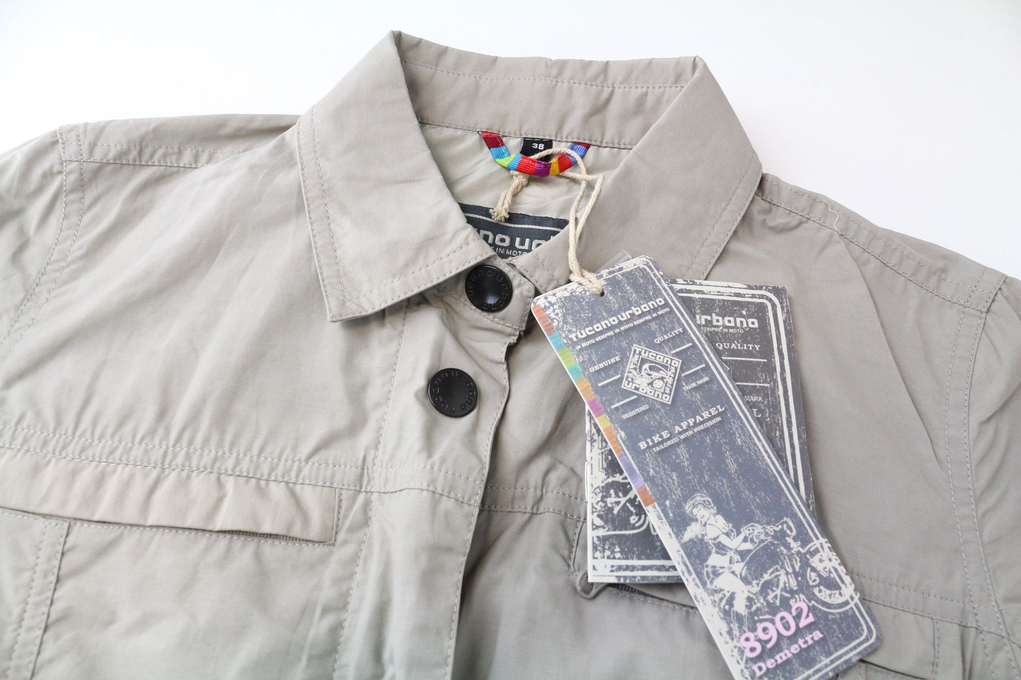 Other DEMETRA IT38 Beige Windproof Motorcycle Jacket 76089 Size M / US 6-8 / IT 42-44 - 4 Thumbnail