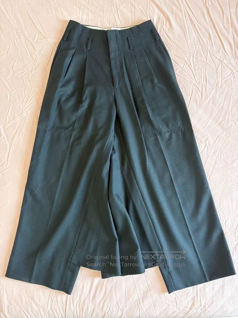 Comme des Garcons size S Dark plaid wide-leg pants size S