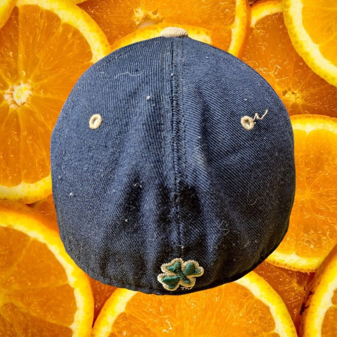 Zephyr Zephyr Notre Dame Irish Hat Cap Fitted ND Logo Shamrock Navy Size ONE SIZE - 3 Thumbnail