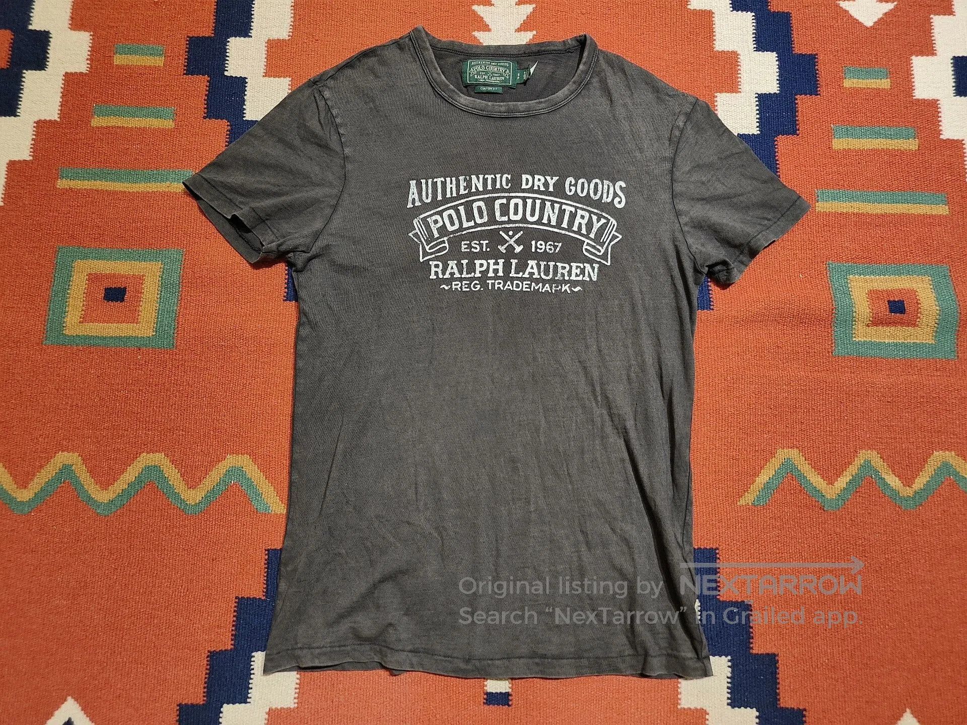 RRL Ralph Lauren Polo Country RL RRL Gray Short Sleeve T-shirt. Size US S / EU 44-46 / 1 - 1 Thumbnail