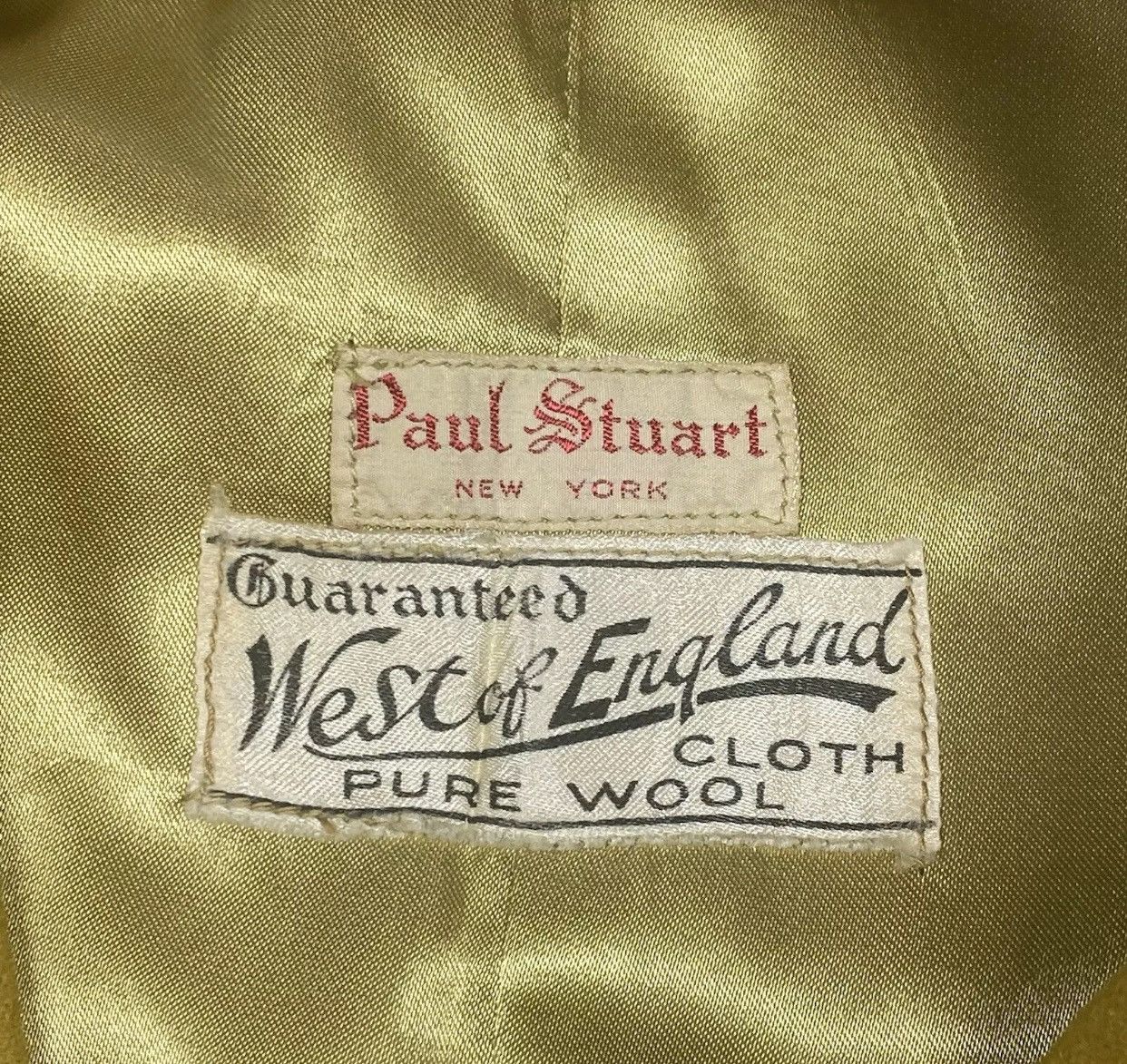 Paul Stuart Vintage Paul Stuart Vest Wool Gold Mens Small Size 34S - 3 Thumbnail