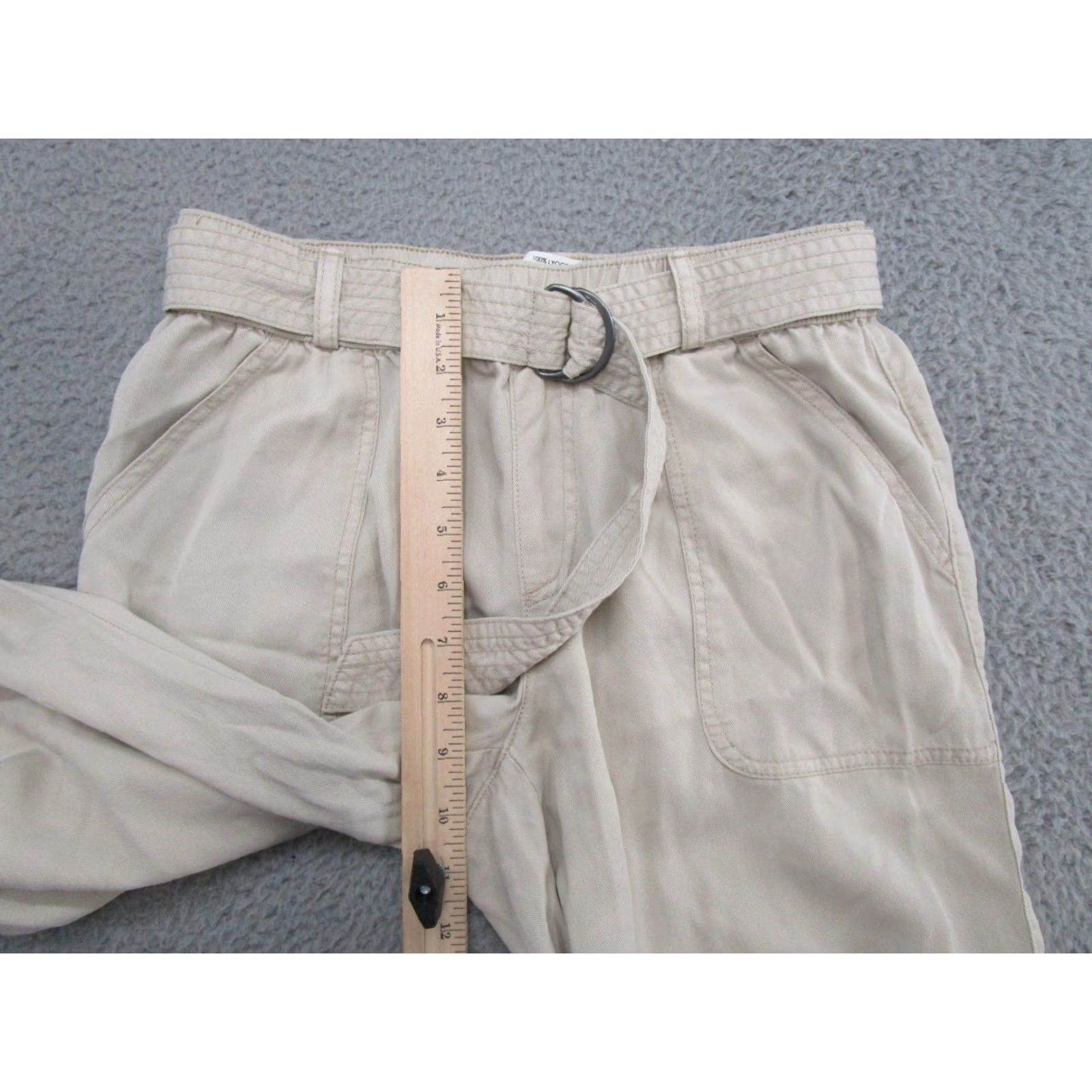 Nicole Miller Nicole Miller Women's Jogger Pants 100% Lyocell Size Small Beige Lyocell Jogger Pants Womens Short/Regular Fit Relaxed Size 28" / US 6 / IT 42 - 6 Thumbnail