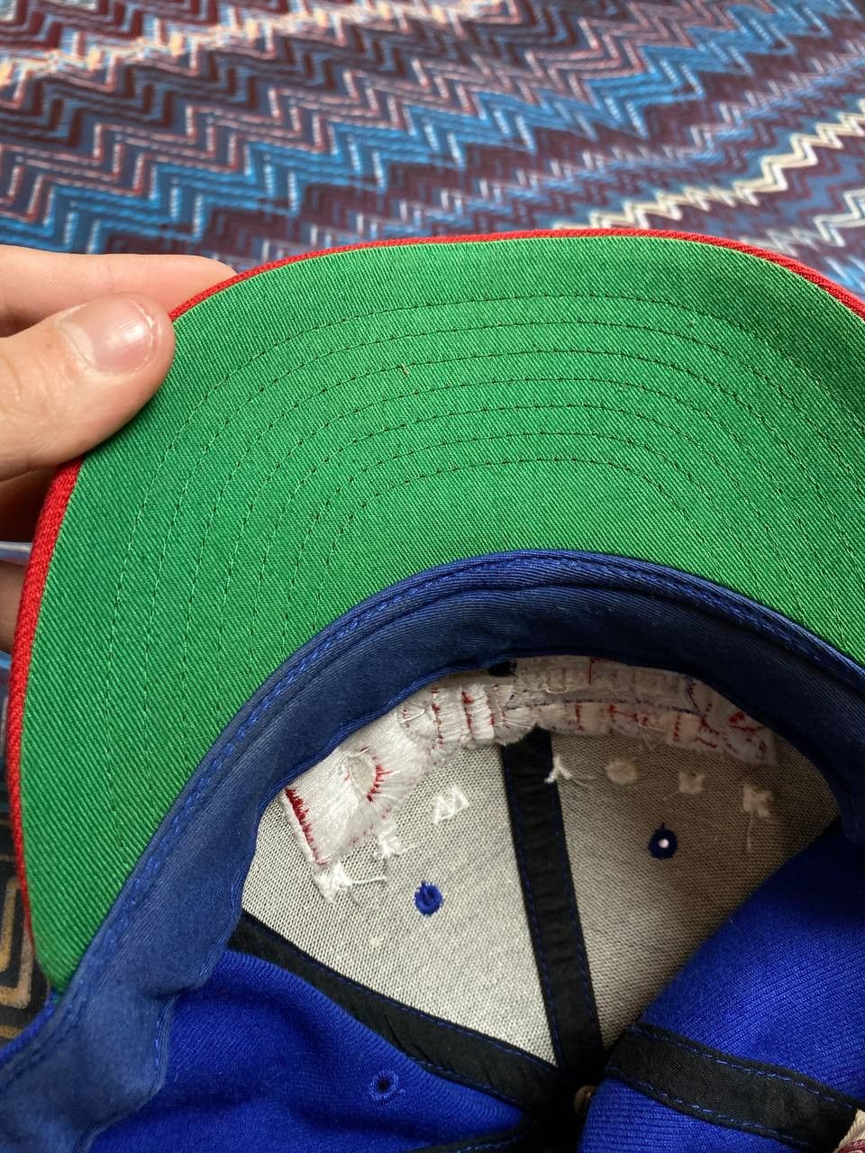 NHL Hats NHL Vintage blue big logo Cap Y2K streetwear Size ONE SIZE - 5 Thumbnail