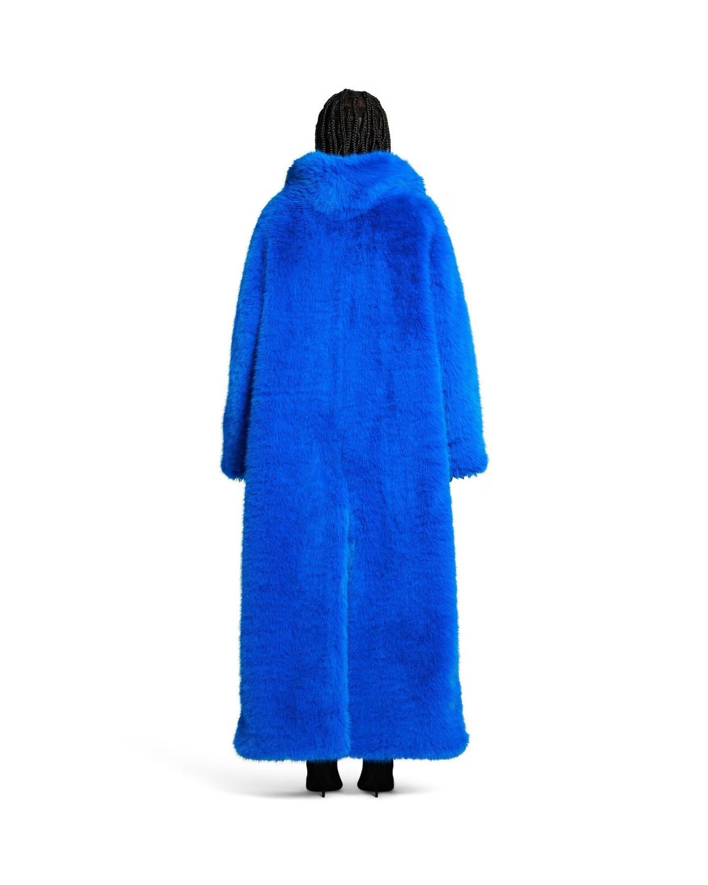 Balenciaga o1tr1nto1125 Off Shoulder Coat in Blue Size XS / US 0-2 / IT 36-38 - 5 Thumbnail