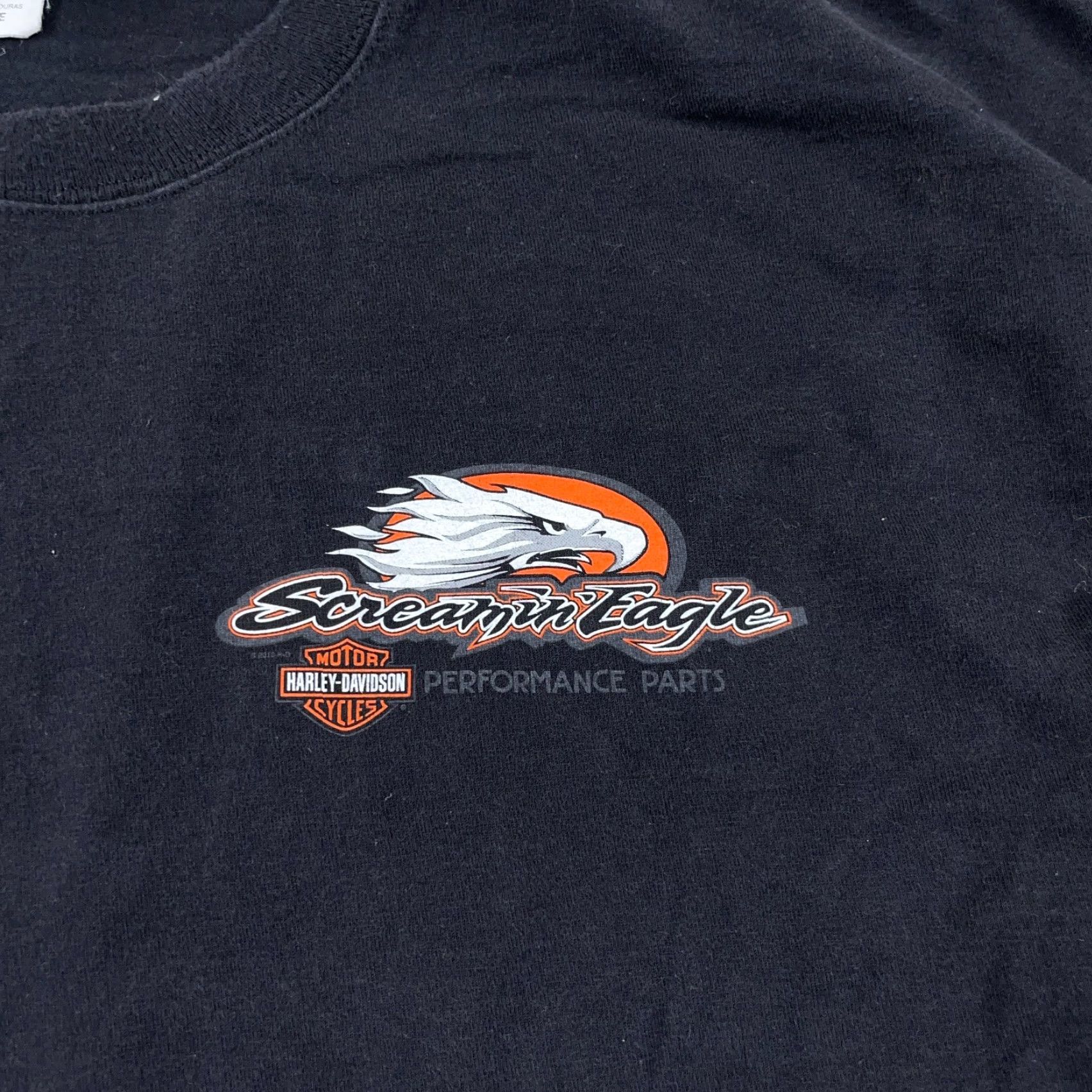 Harley Davidson Harley-Davidson Shirt Men Large Black Tee Screamin Eagle Wrap Around Y2K Adult Size US L / EU 52-54 / 3 - 6 Thumbnail