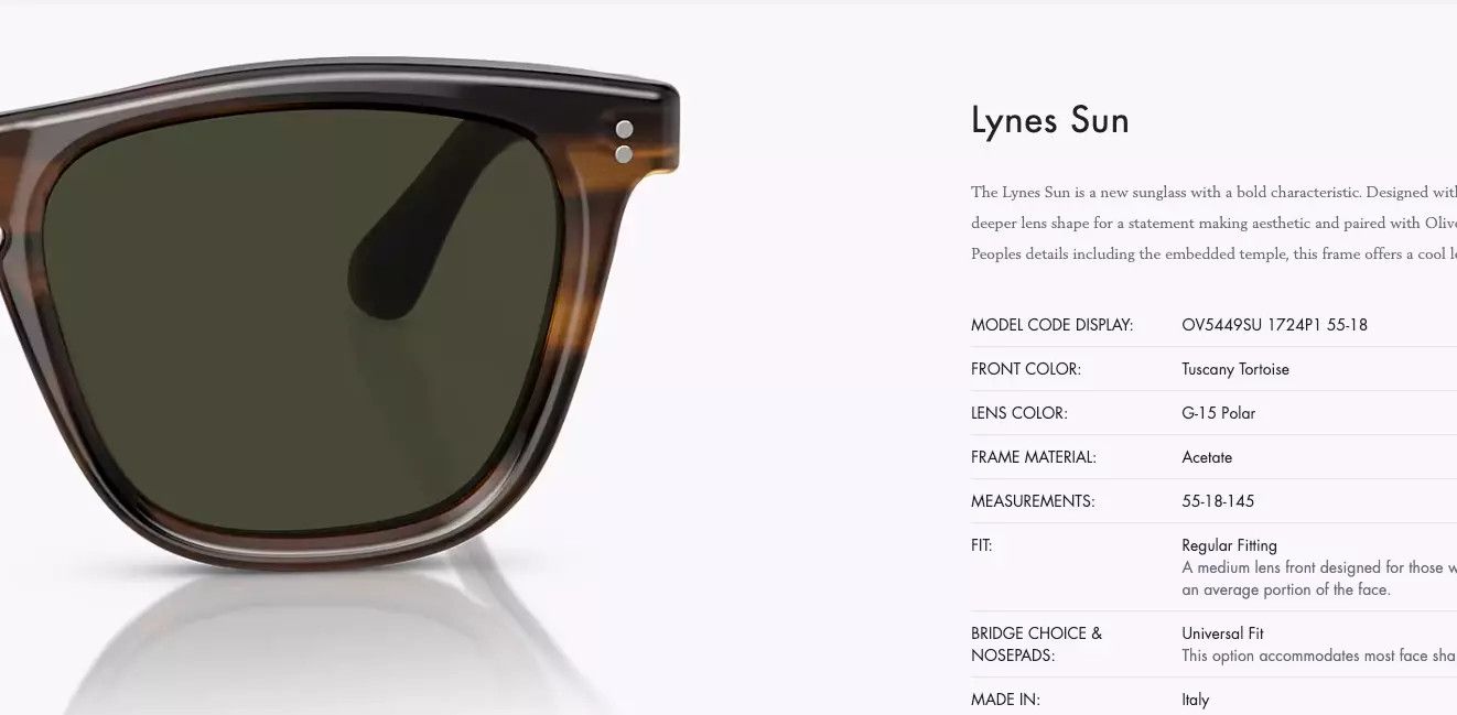 Oliver Peoples OLIVER PEOPLES LYNES Size ONE SIZE - 8 Thumbnail