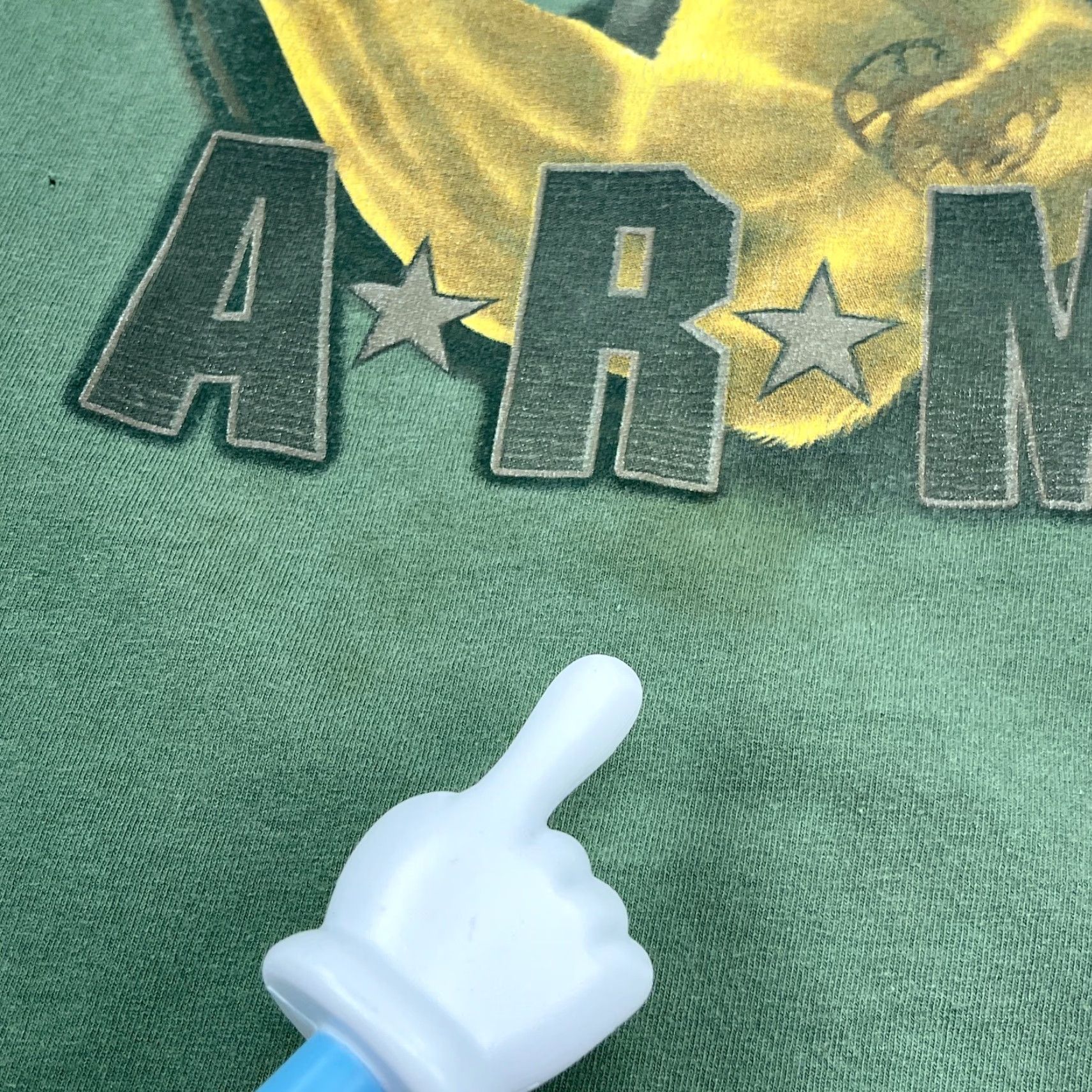 Vintage VINTAGE Homeland United States Army T-Shirt Men L Green Crew Neck Graphic Print Size US L / EU 52-54 / 3 - 4 Thumbnail